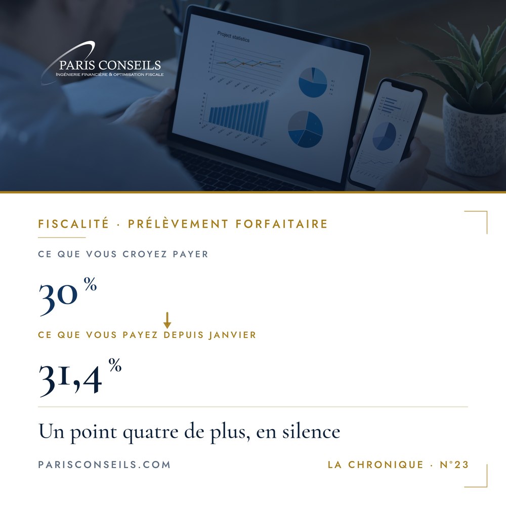 La flat tax n'est plus à 30 %, et personne ne vous l'a dit