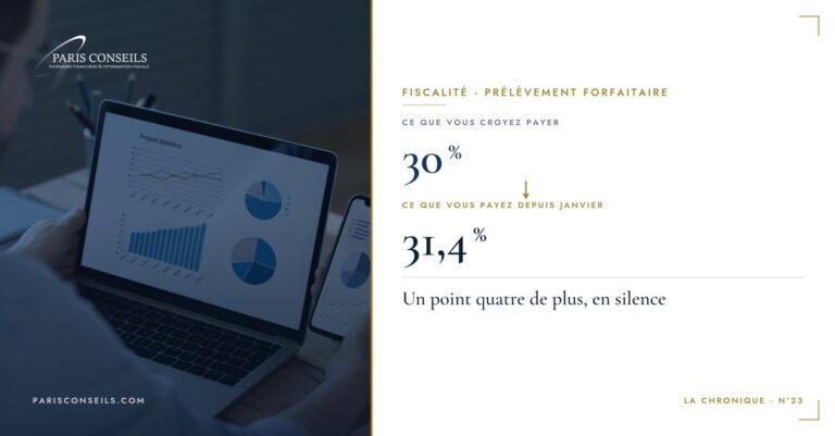 La flat tax n'est plus à 30 %, et personne ne vous l'a dit